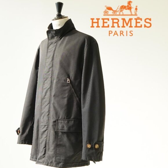 HERMES Hermes Zip Nylon M65 Jacket Size S